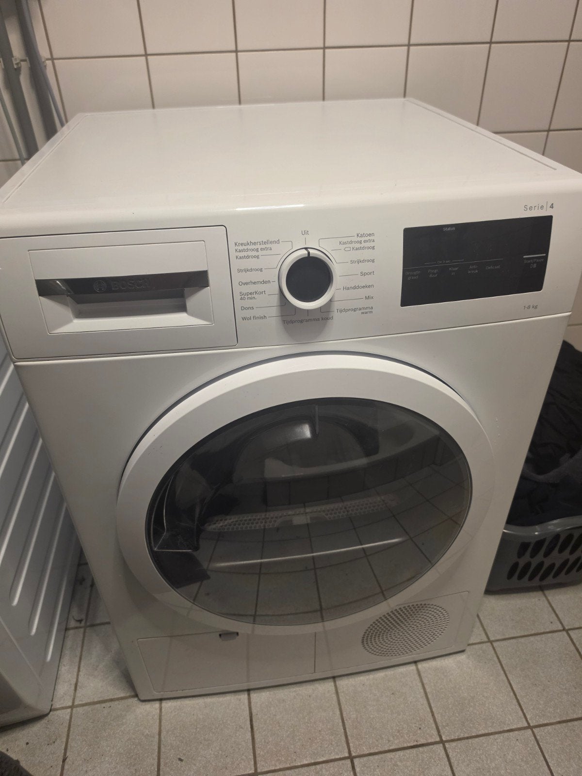 bosch serie 4 wasdroger  condensdroger 8kg, Witgoed en Apparatuur, Ophalen, 6 tot 8 kg, Zo goed als nieuw, 85 tot 90 cm