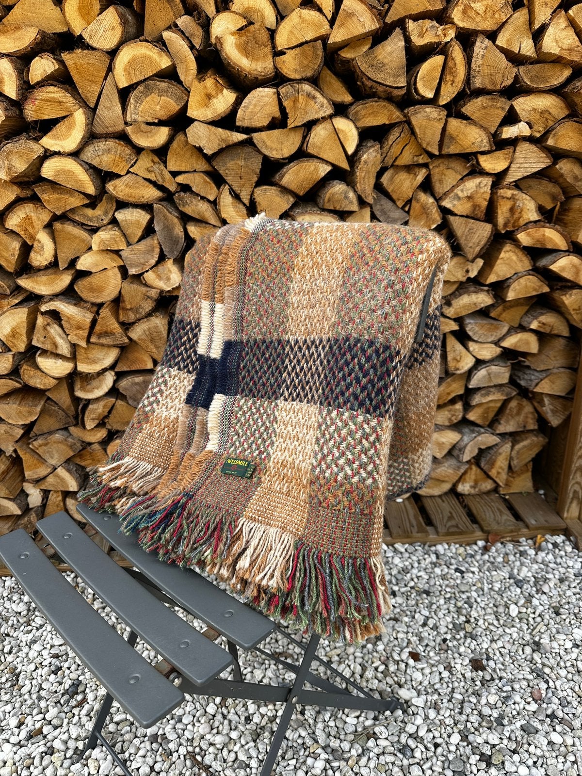 Tweedmill England Wales geweven wollen woonplaid deken, Woondeken, 200 cm, Ophalen of Verzenden, Zo goed als nieuw