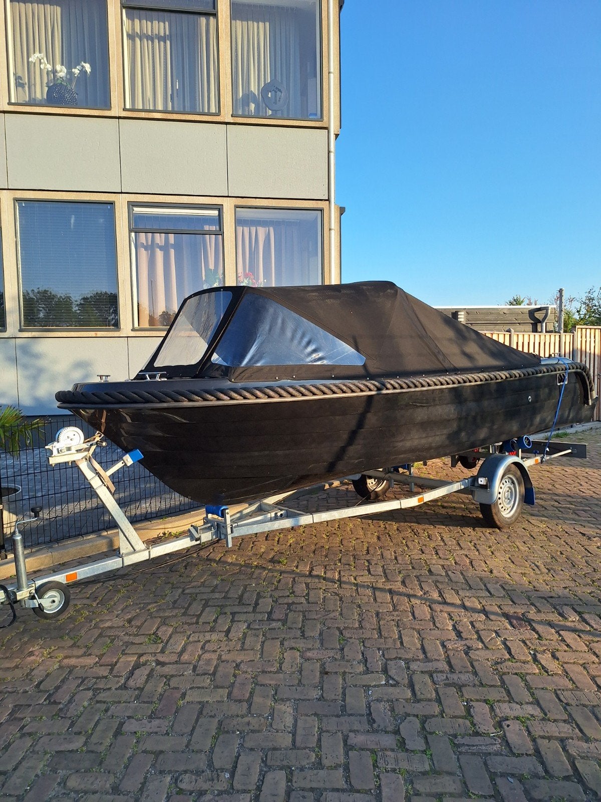 Te koop Admiral 530 tender kleur zwart met Honda 20pk 4takt, Ophalen, Gebruikt, 6 m, 2 m