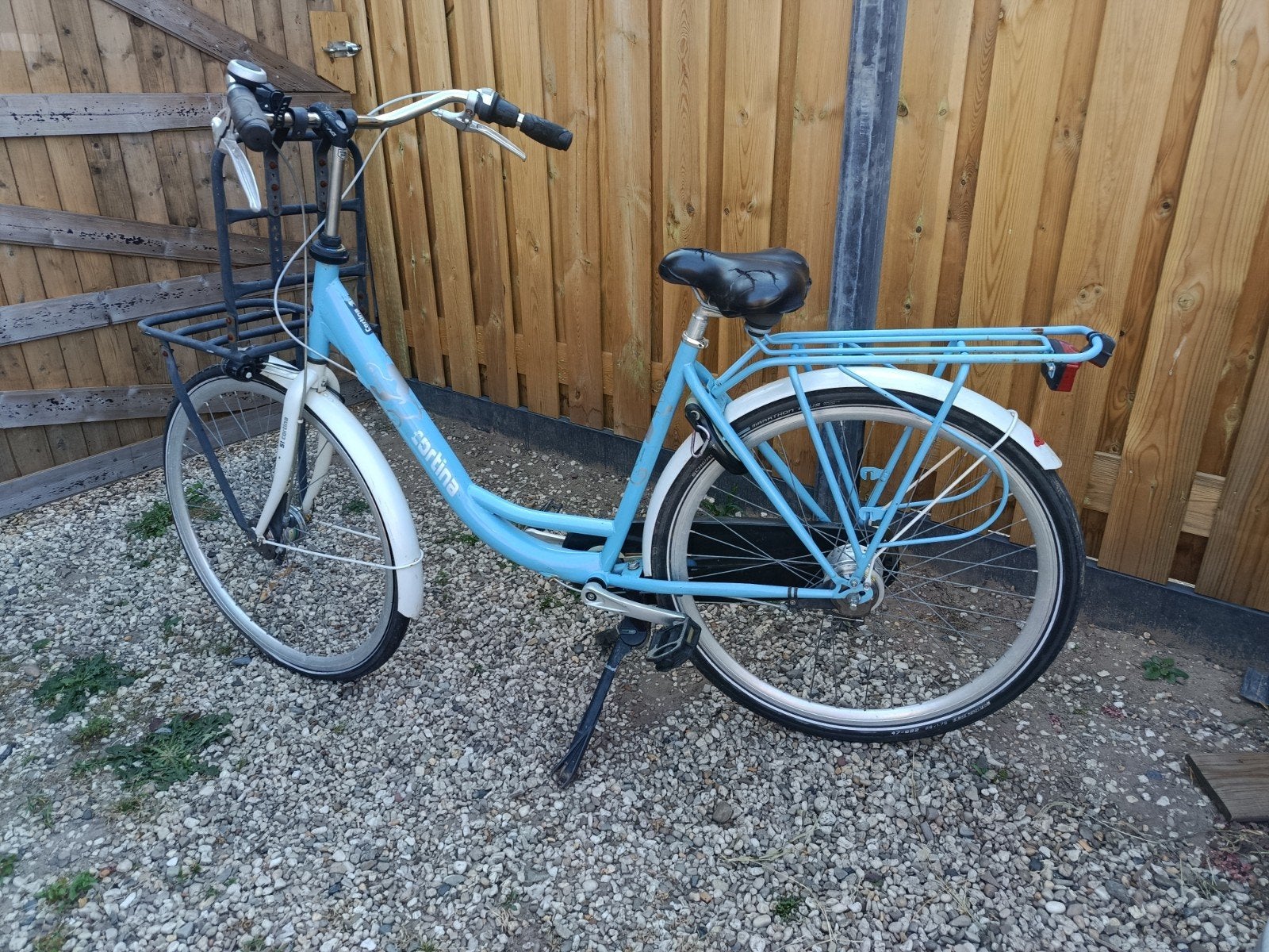 Cortina moederfiets met voordrager - Ideaal voor school, Terugtraprem, Dubbele standaard, 0 zitjes, Ophalen