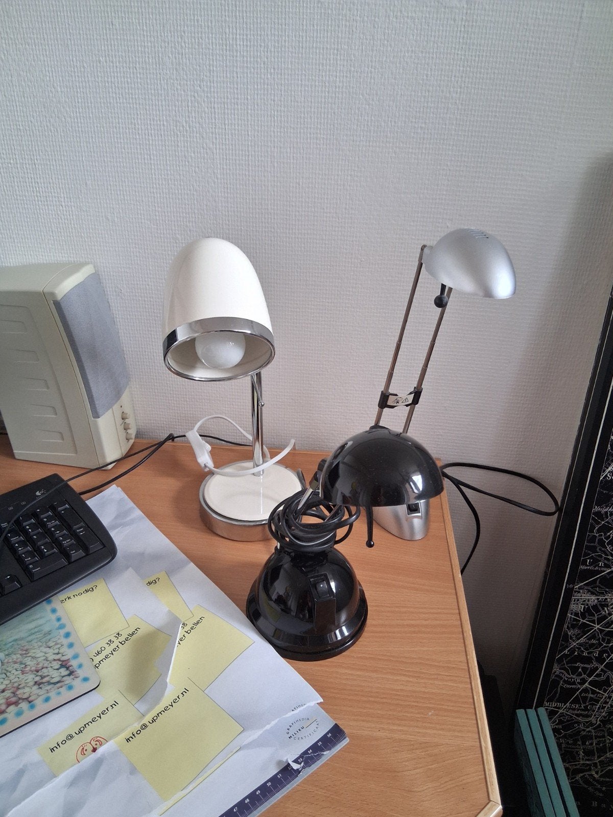 gratis bureaulamp, Ophalen