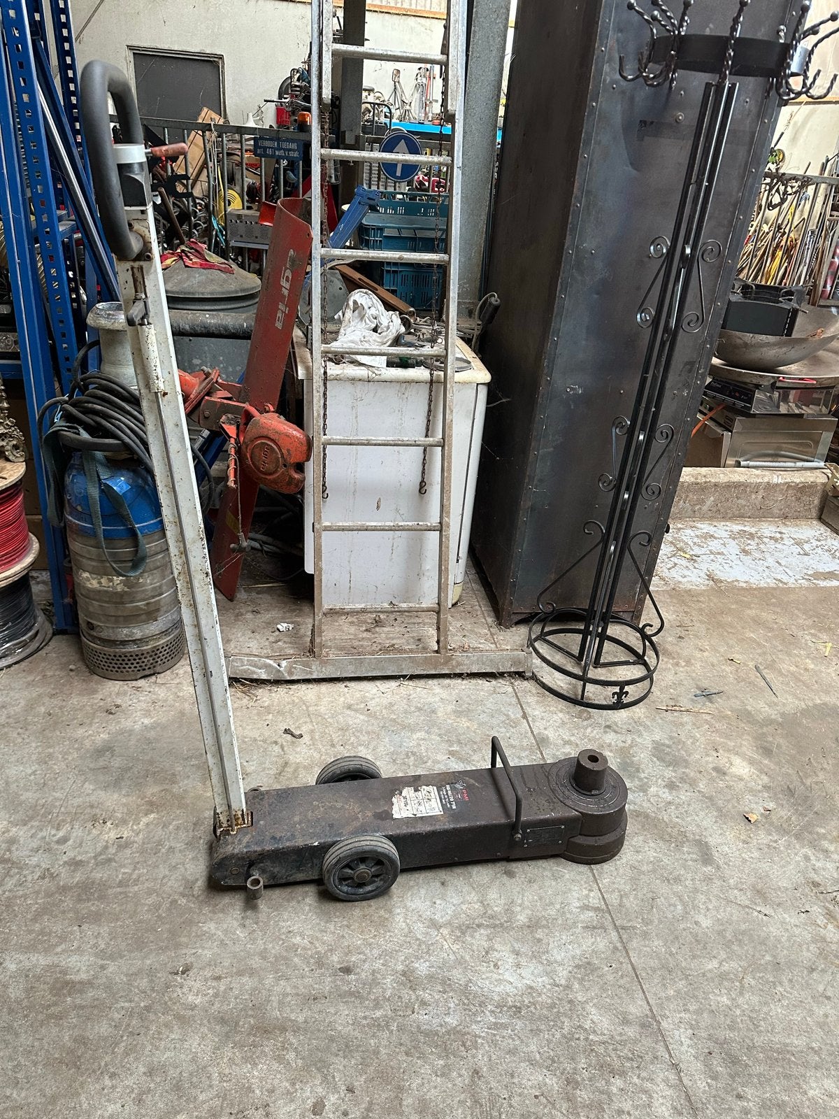 PMI 3-traps Lucht Hydraulische Garagekrik 20 Ton, Ophalen, Gebruikt, Hydraulisch, Garagekrik