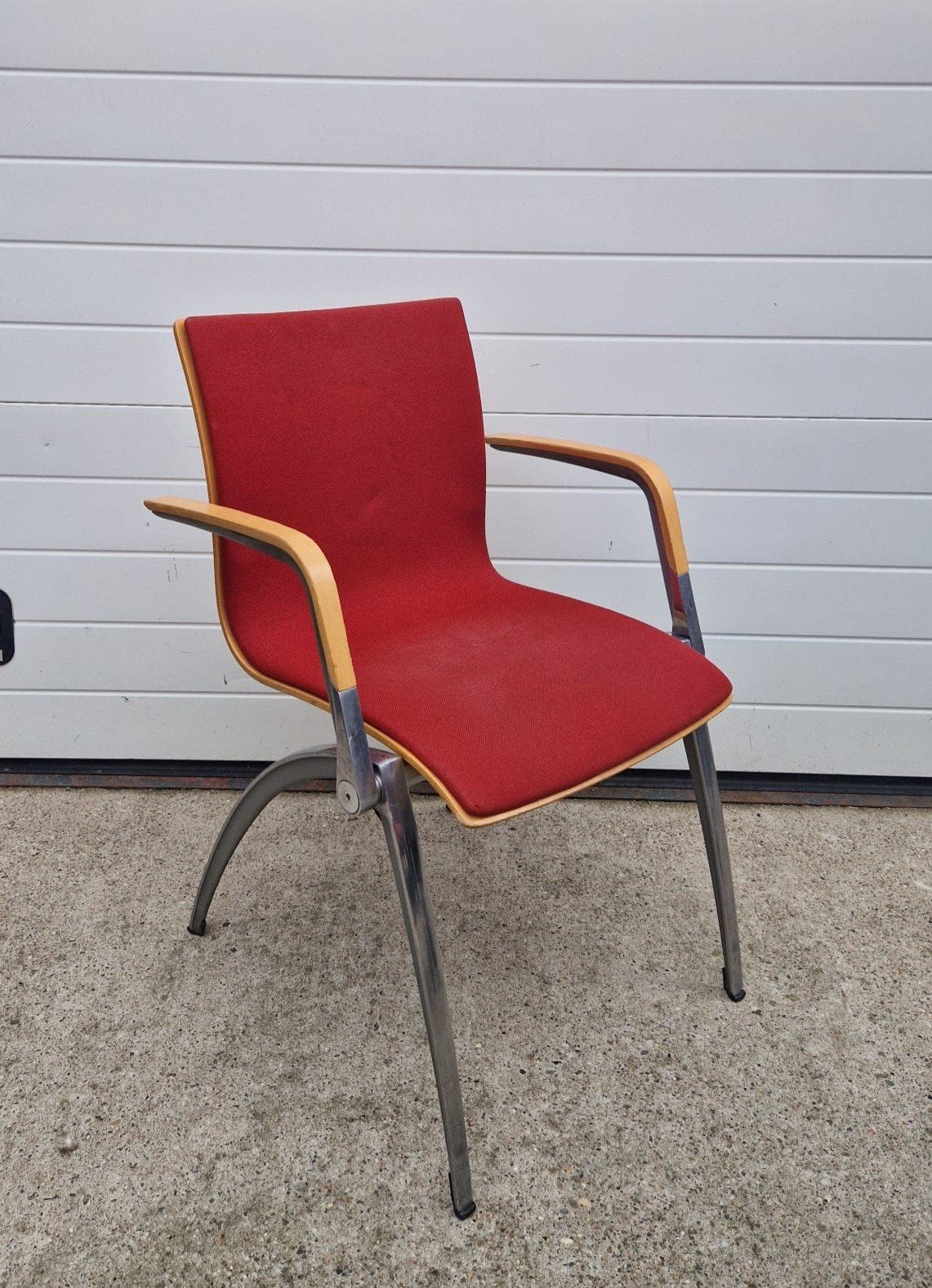14 x Artifort Zeno vergaderstoelen kantine stoelen kantoor, Ophalen of Verzenden, Zo goed als nieuw, Rood, Vijf, Zes of meer stoelen