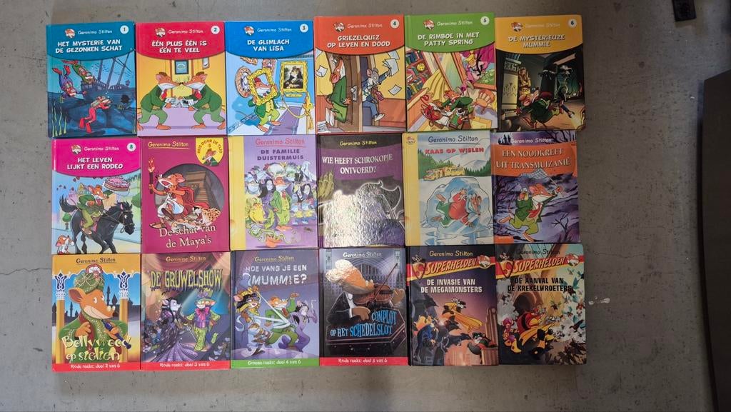 Geronimo Stilton Boeken Collectie (18 stuks), Ophalen of Verzenden, Gelezen, Geronimo Stilton, Fictie algemeen