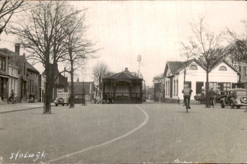 Stolwijk - Fotokaart - Kiosk -, Ophalen of Verzenden, Voor 1920, Gelopen, Zuid-Holland