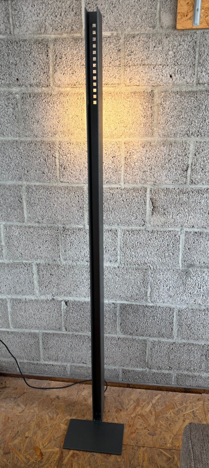 STOERE STALEN STAANDER LAMP, Ophalen, Zo goed als nieuw, Metaal, Minder dan 100 cm