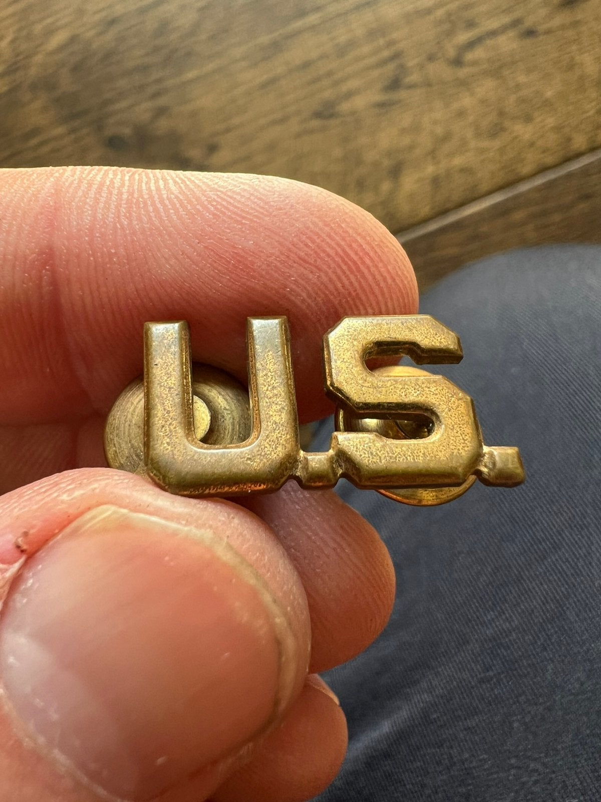 WO2 Amerikaans US Sterling kraag embleem uniform meyer, Verzamelen, Militaria | Tweede Wereldoorlog, Amerika, Verzenden, Embleem of Badge