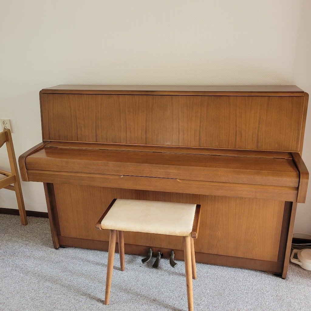 Yamaha akoestische Piano, Muziek en Instrumenten, Ophalen, Gebruikt, Bruin, Piano