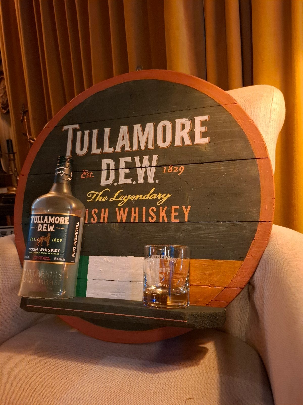 whiskey wand decoratie tullamore dew, Ophalen of Verzenden, Nieuw