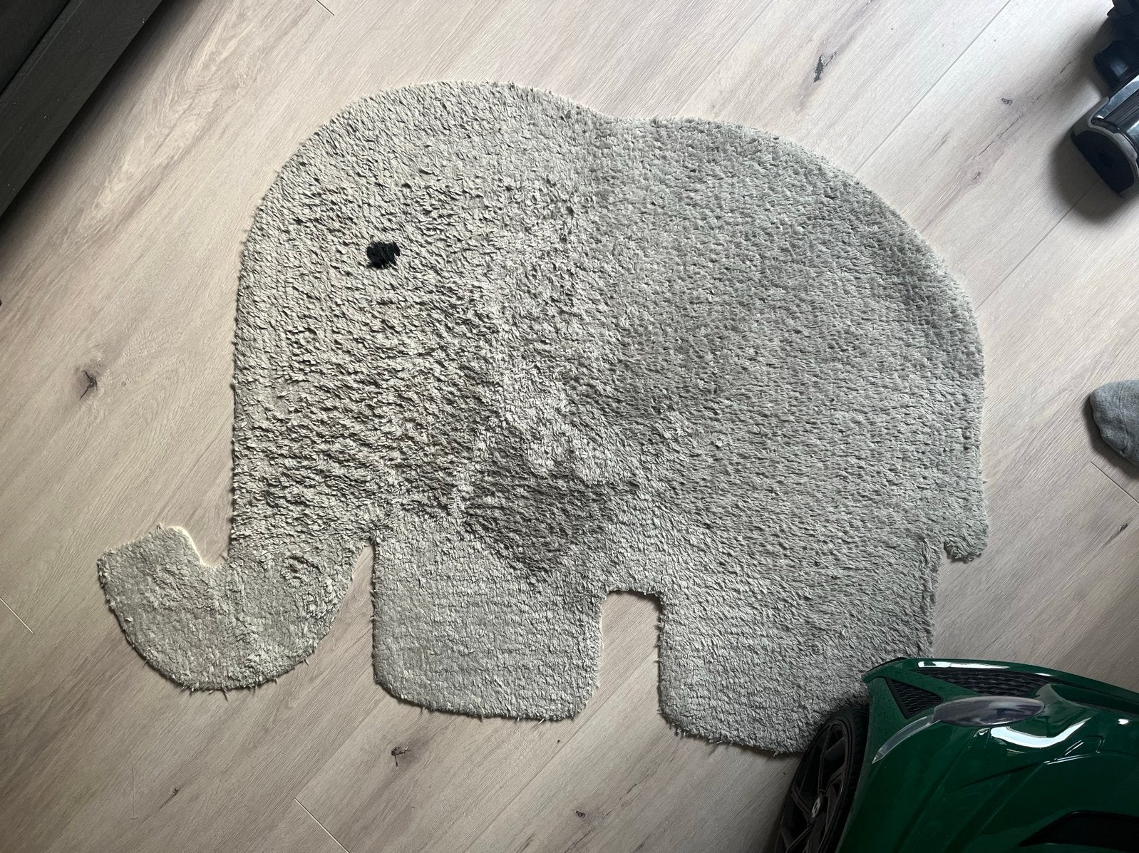 Prenatal Olifant Vloerkleed - Zo goed als nieuw, Ophalen, 50 tot 100 cm, Zo goed als nieuw, Grijs