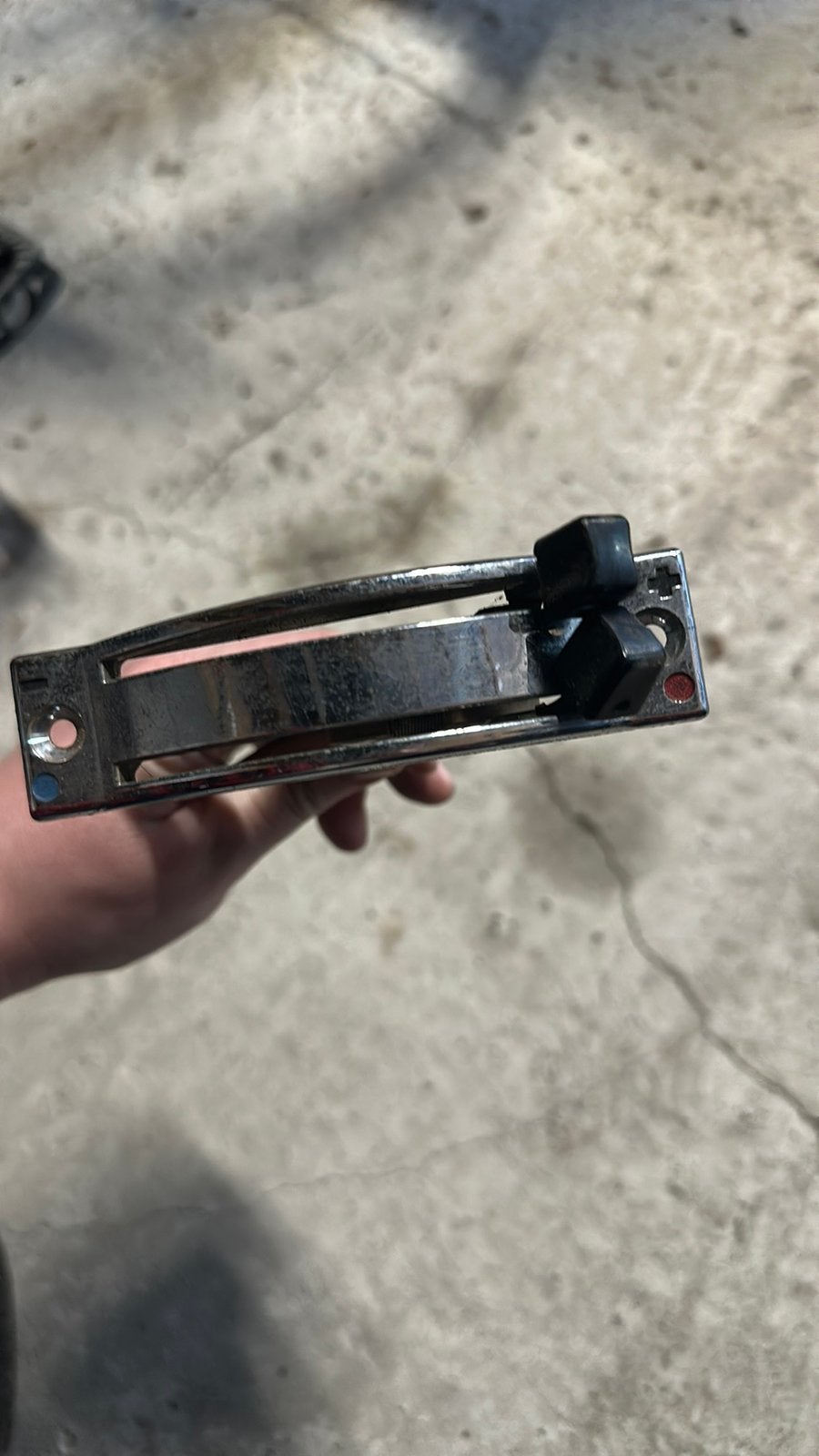 Bediening schakelaar chroom voor airco kachel DAF oldtimer, Ophalen of Verzenden, Gebruikt, Oldtimer onderdelen