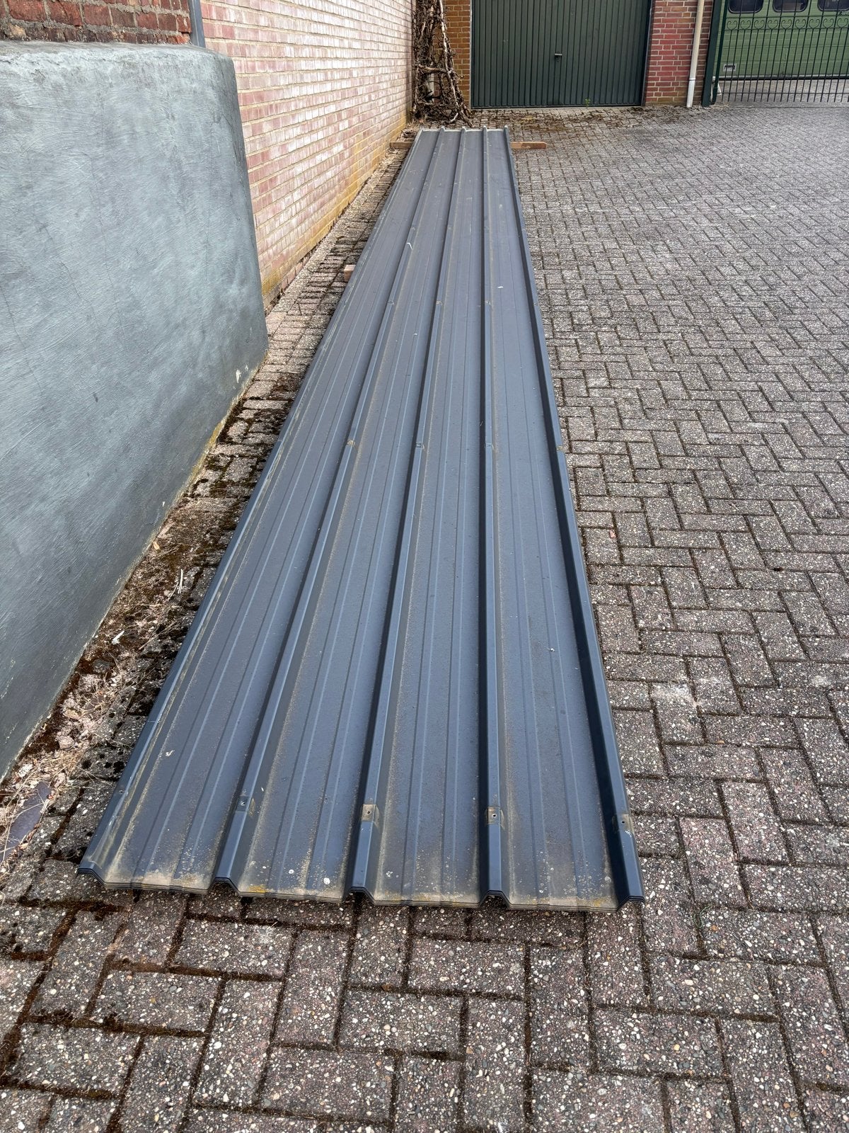 Metalen danwand dakplaten - Anteciet - Zo goed als nieuw, Ophalen, Gebruikt, 15 m² of meer, Golfplaat