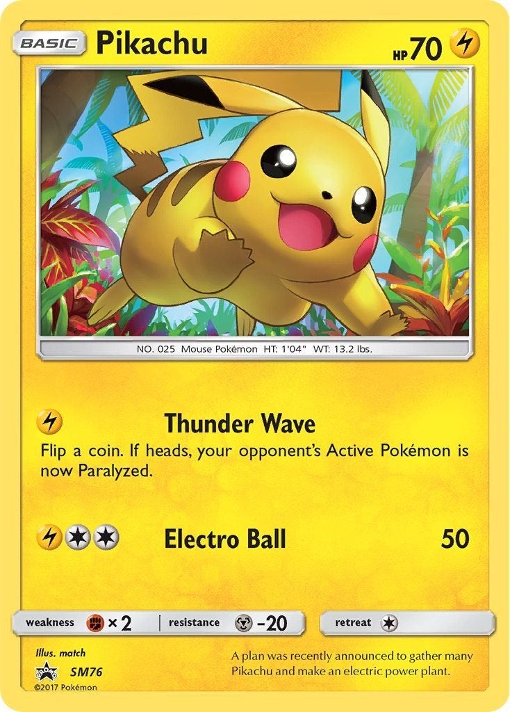 Sun & Moon Series » Sun & Moon Promos » Pikachu holo, Ophalen of Verzenden, Nieuw, Losse kaart