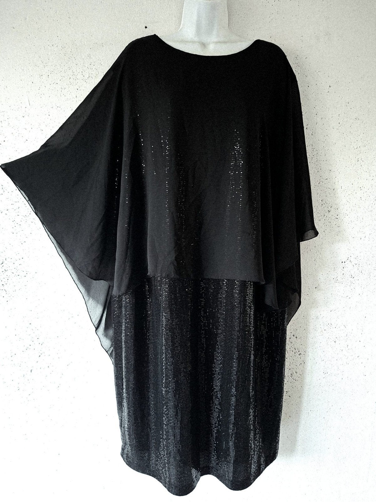 Nieuwe Sprankelende Zwarte VERPASS Glitter Dress Mt 50/52, Ophalen of Verzenden
