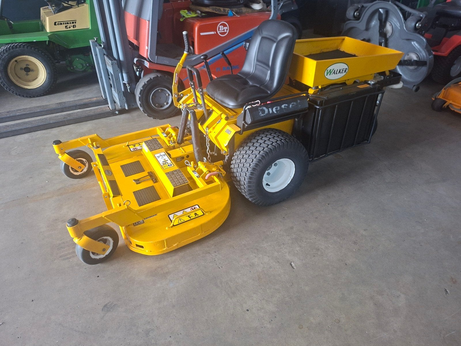 zitmaaier walker diesel kubota 3cil weinig uren., Tuin en Terras, Ophalen of Verzenden, Zo goed als nieuw, Overige merken
