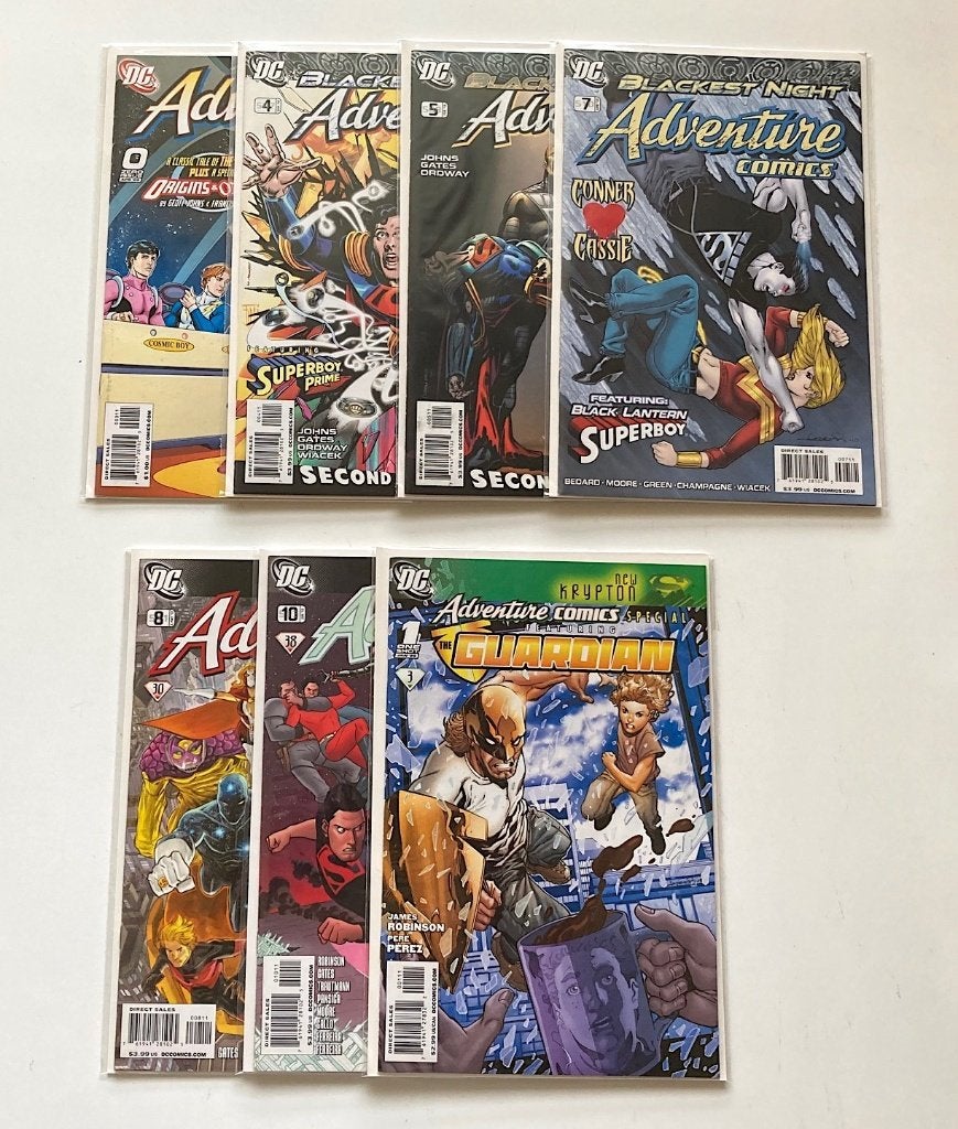 7 x Adventure Comics DC Comics 2009 Second Series, Meerdere comics, Ophalen, Nieuw, Amerika