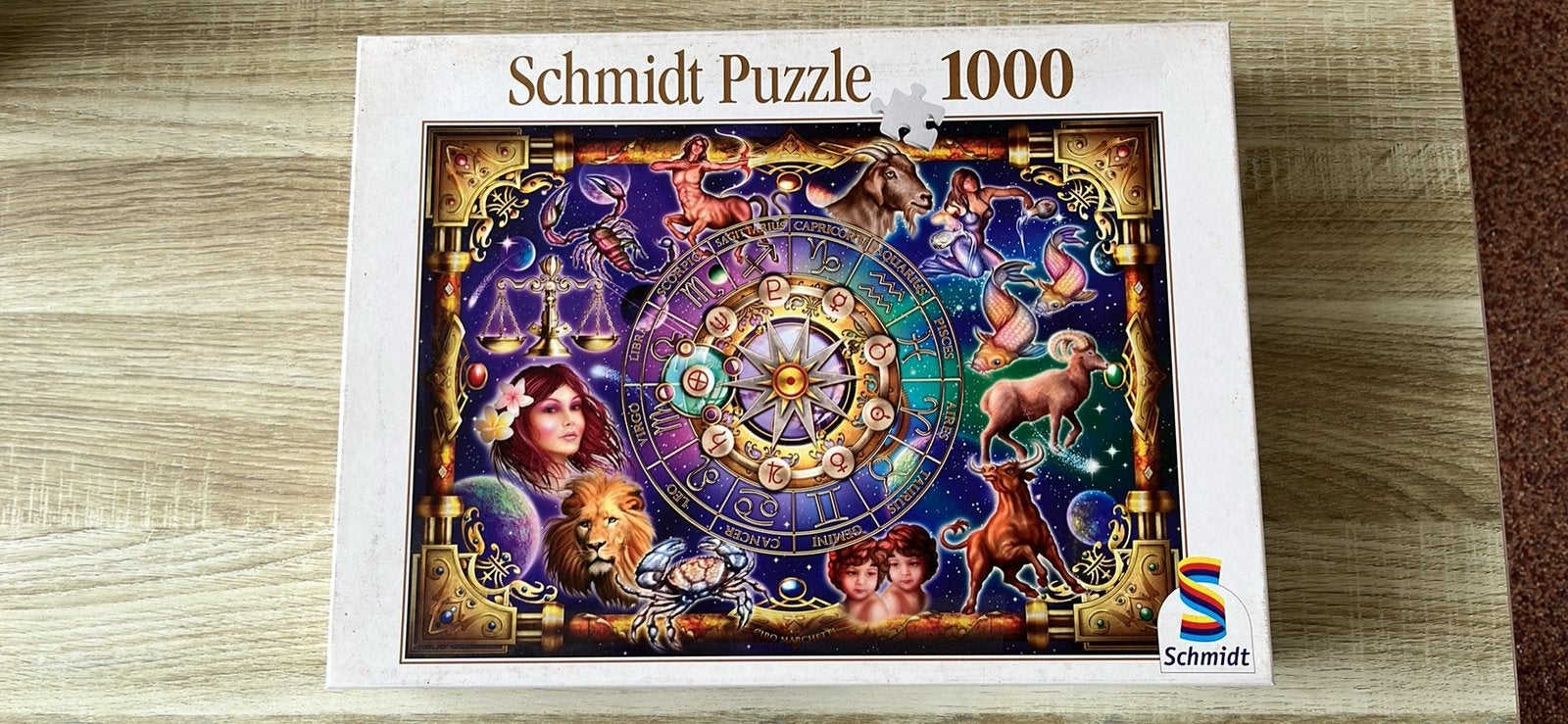 Puzzel 1000 stukjes horoscoop, Ophalen of Verzenden, 500 t/m 1500 stukjes, Zo goed als nieuw