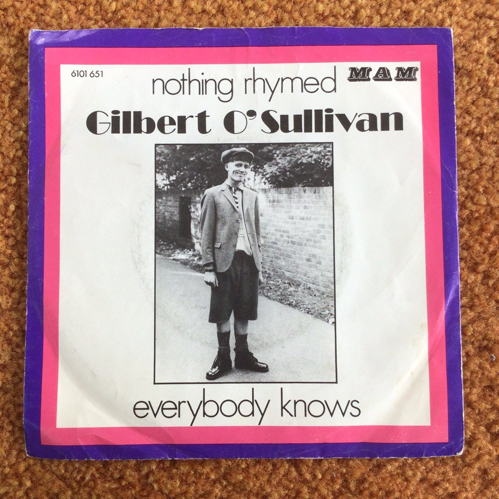 Gilbert O’ Sullivan - 2 singles voor 3 euro, Ophalen of Verzenden, Zo goed als nieuw, Pop