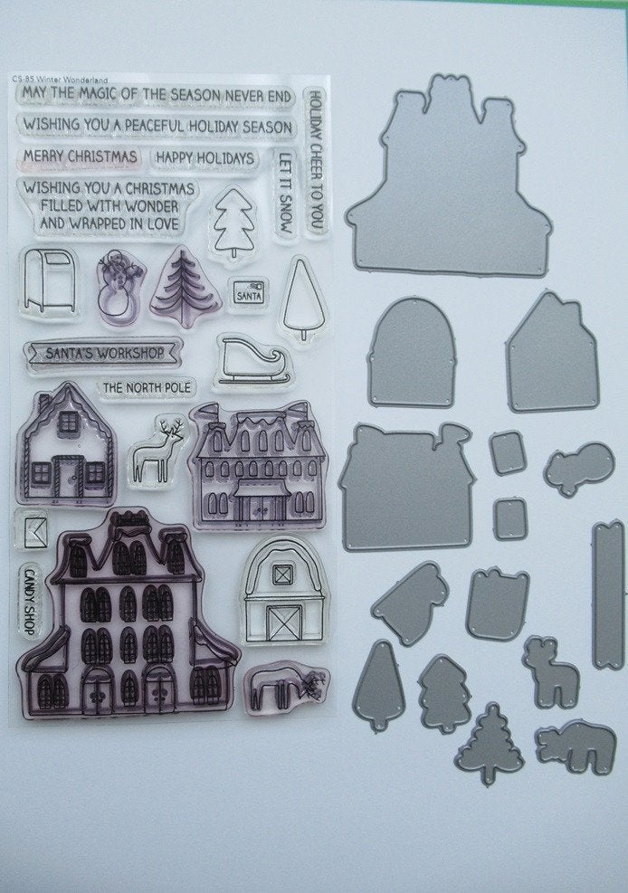 MFT - Winter Wonderland ( stempels + snijmallen ), Ophalen of Verzenden, Zo goed als nieuw, Clearstamp