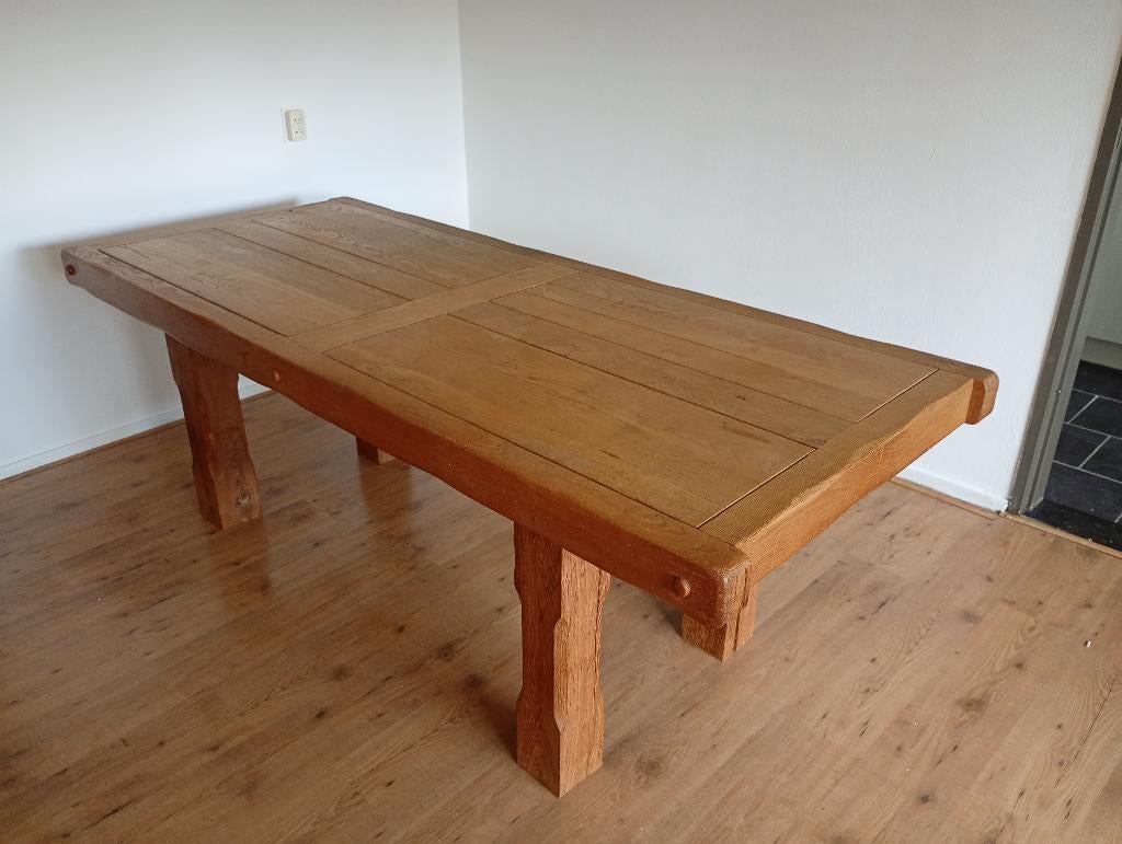 Eetkamer tafel & 6 stoelen, Huis en Inrichting, Complete eetkamers, Gebruikt, 4 tot 6 stoelen, Ophalen