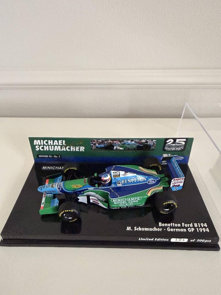 Michael Schumacher Benetton B194 German GP– LE 200 –Zeldzaam, Ophalen of Verzenden, Nieuw, Auto, MiniChamps