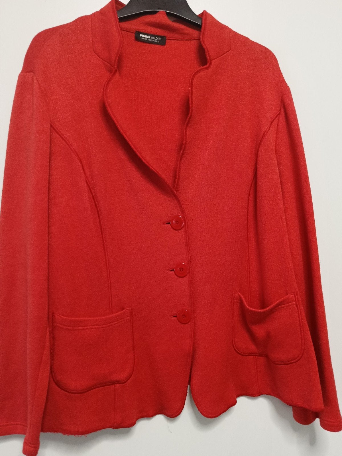 Rood vest jasje van Frank Walder, maat 48, Maat 46/48 (XL) of groter, Ophalen of Verzenden, Gedragen, Frank Walder
