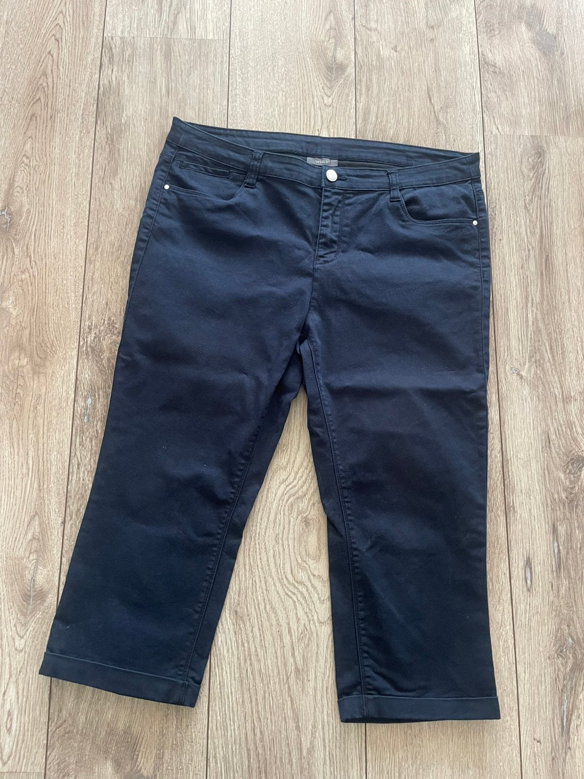 Yessica capri stretch spijkerbroek maat 44, Kleding | Dames, Spijkerbroeken en Jeans, Ophalen of Verzenden, Zo goed als nieuw