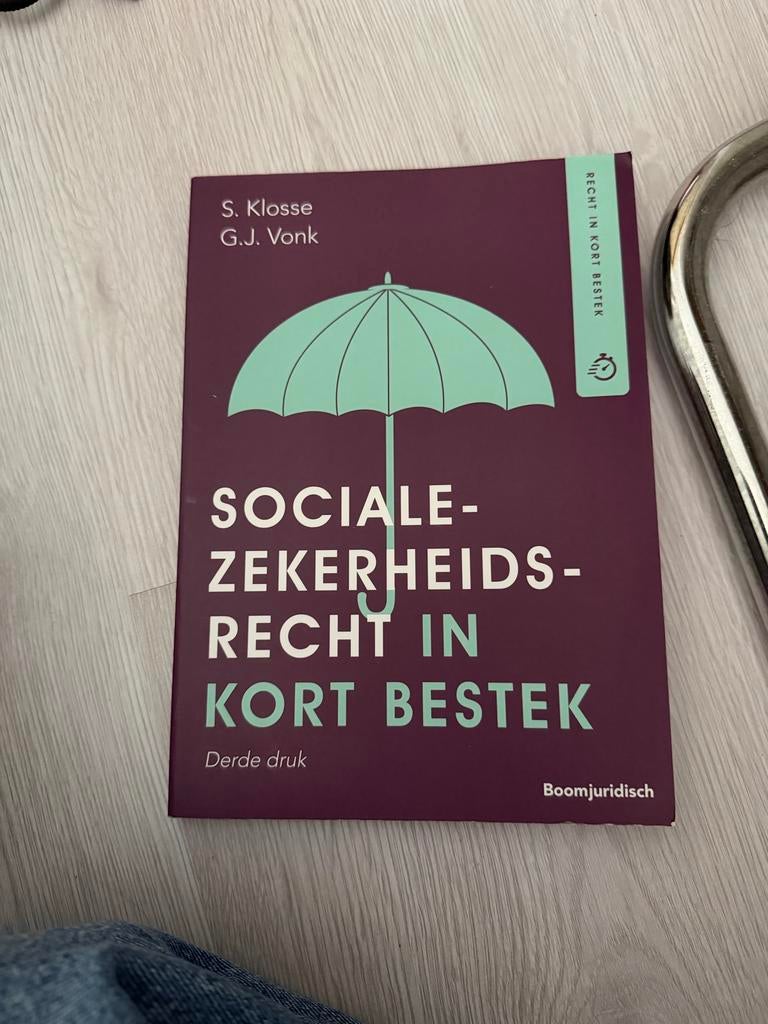 Sociaal Zekerheidsrecht in Kort Bestek - 3e druk, Ophalen of Verzenden, Gamma, Zo goed als nieuw, HBO