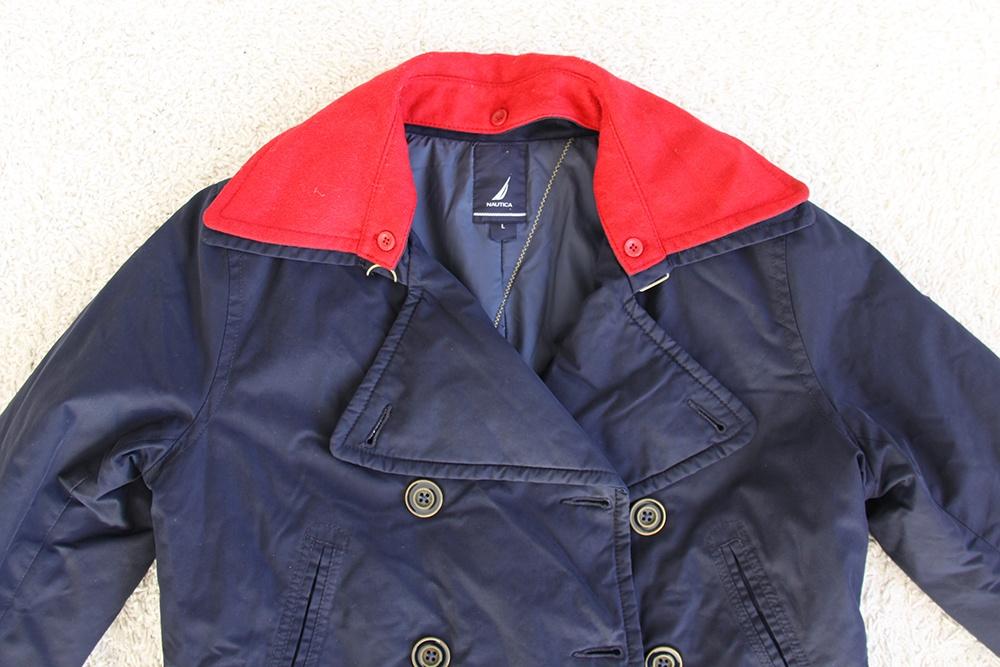 Mooie Nautica Jas (L) € 45,-, Blauw, Maat 42/44 (L), Ophalen of Verzenden, Nautica
