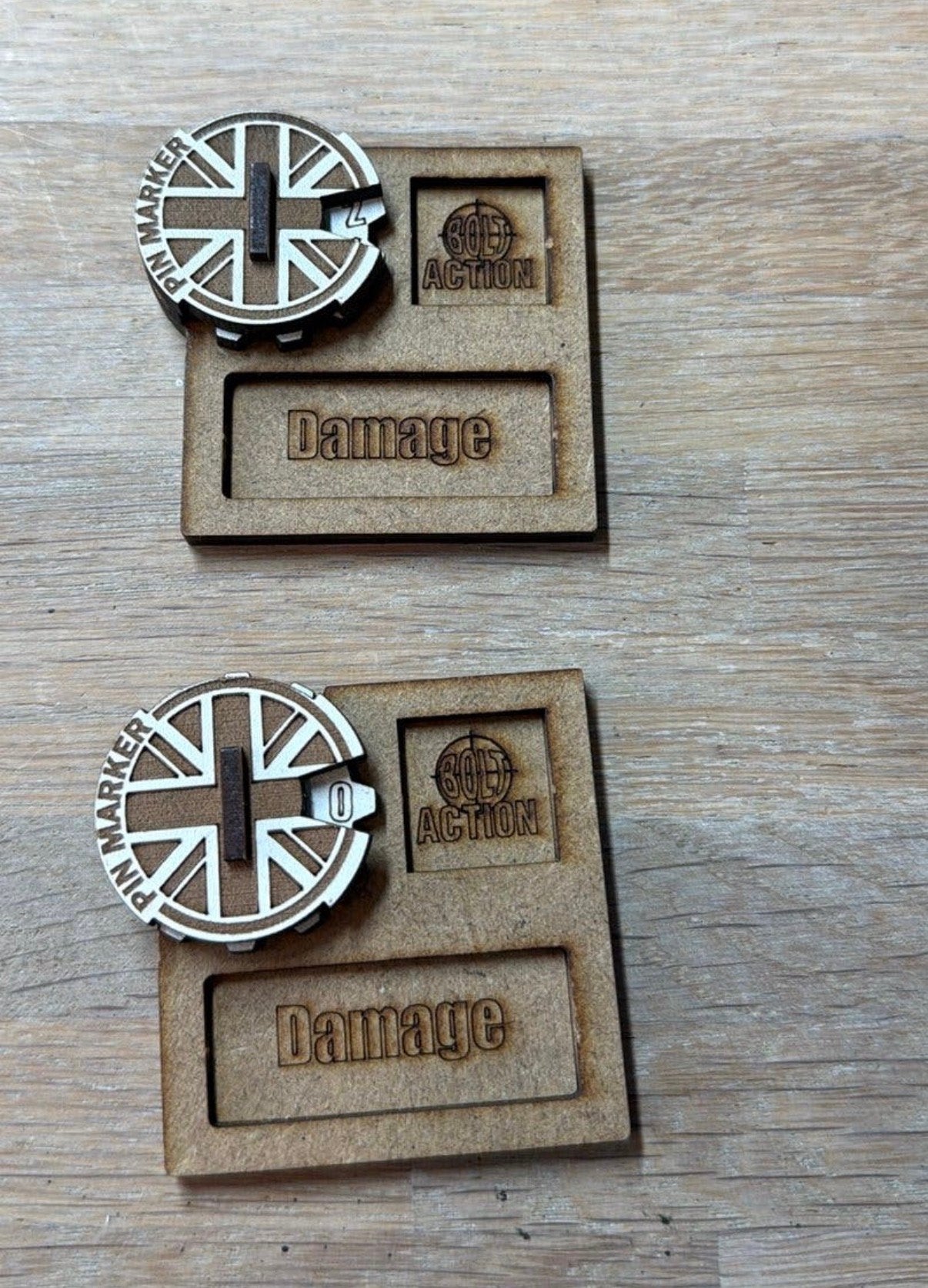 Bolt Action MDF Vehicle Pin Markers - Great Britain #1, Hobby en Vrije tijd, Ophalen of Verzenden, Zo goed als nieuw, Historisch