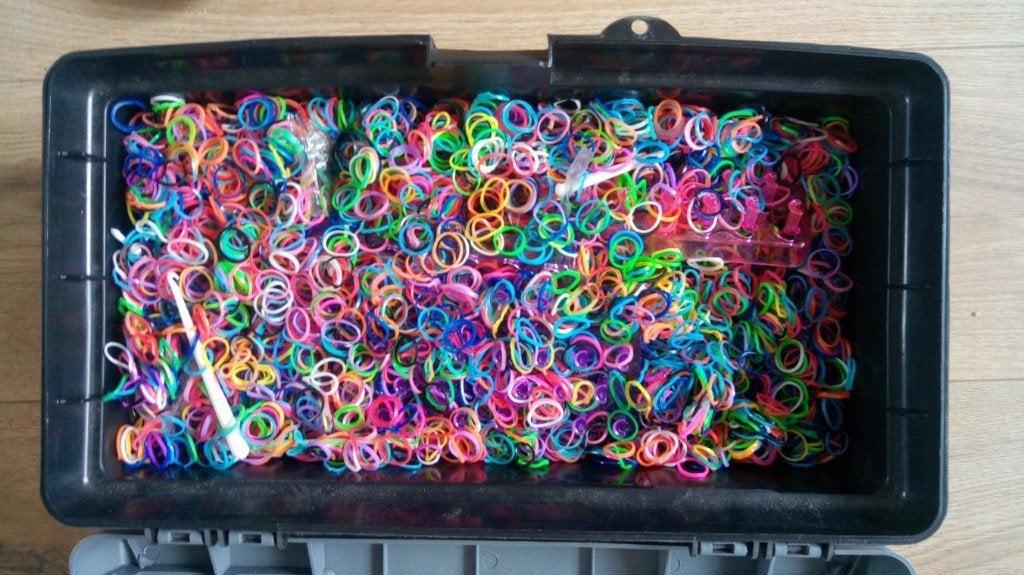 Heel veel Loom bandjes, Ophalen, Gebruikt