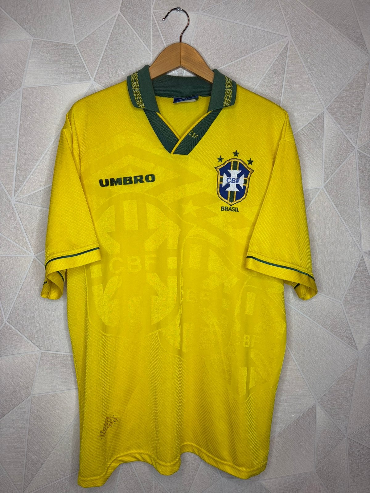 Brazilie thuis 1993/1994, Sport en Fitness, Shirt, ., Maat XL, Ophalen of Verzenden