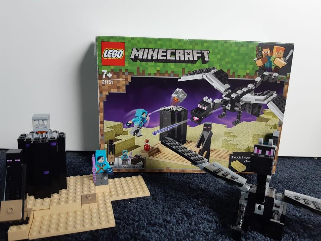 Lego Minecraft set 21151 Het laatste gevecht, Compleet, Minecraft, Lego, Ophalen of Verzenden