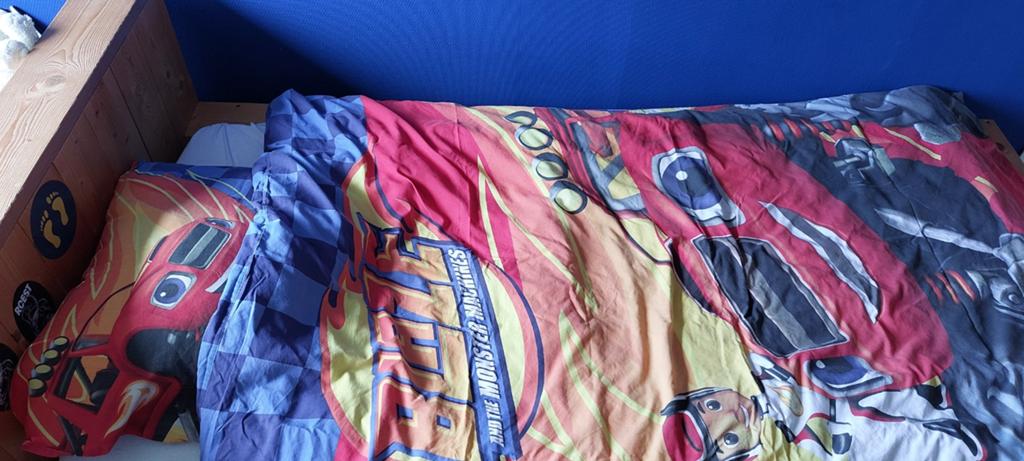 Dekbedovertrek van Blaze en de monsterwielen, Ophalen of Verzenden, Eenpersoons, Dekbedovertrek