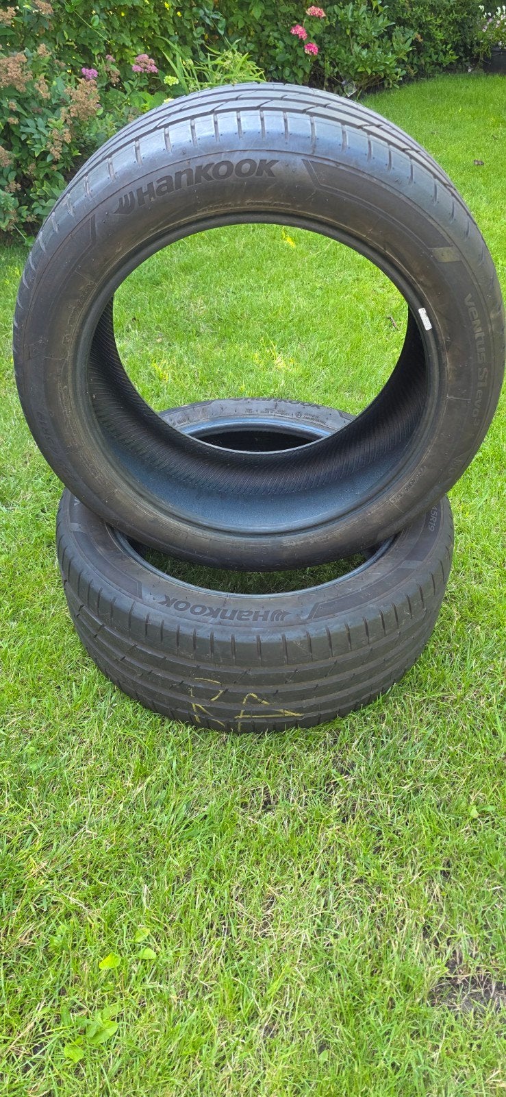 2 hankook banden tbv tesla model y, 19 inch, 255 mm, Ophalen of Verzenden, Band(en)