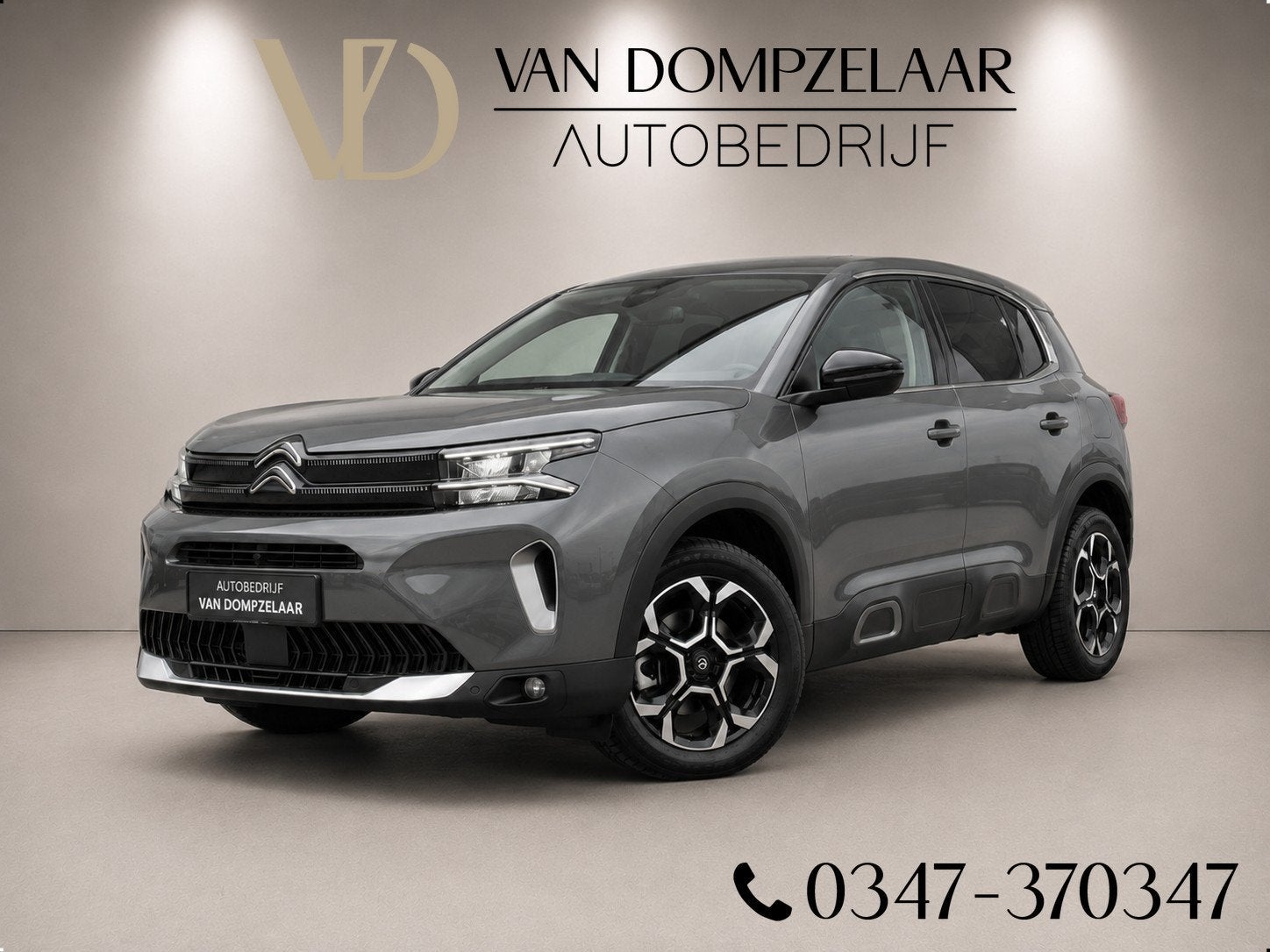 Citroën C5 Aircross 1.2 HYBRID 145PK AUTOMAAT PLUS UITV / N, Auto's, Citroën, 1199 cc, C5 Aircross, Leder en Stof, Bedrijf