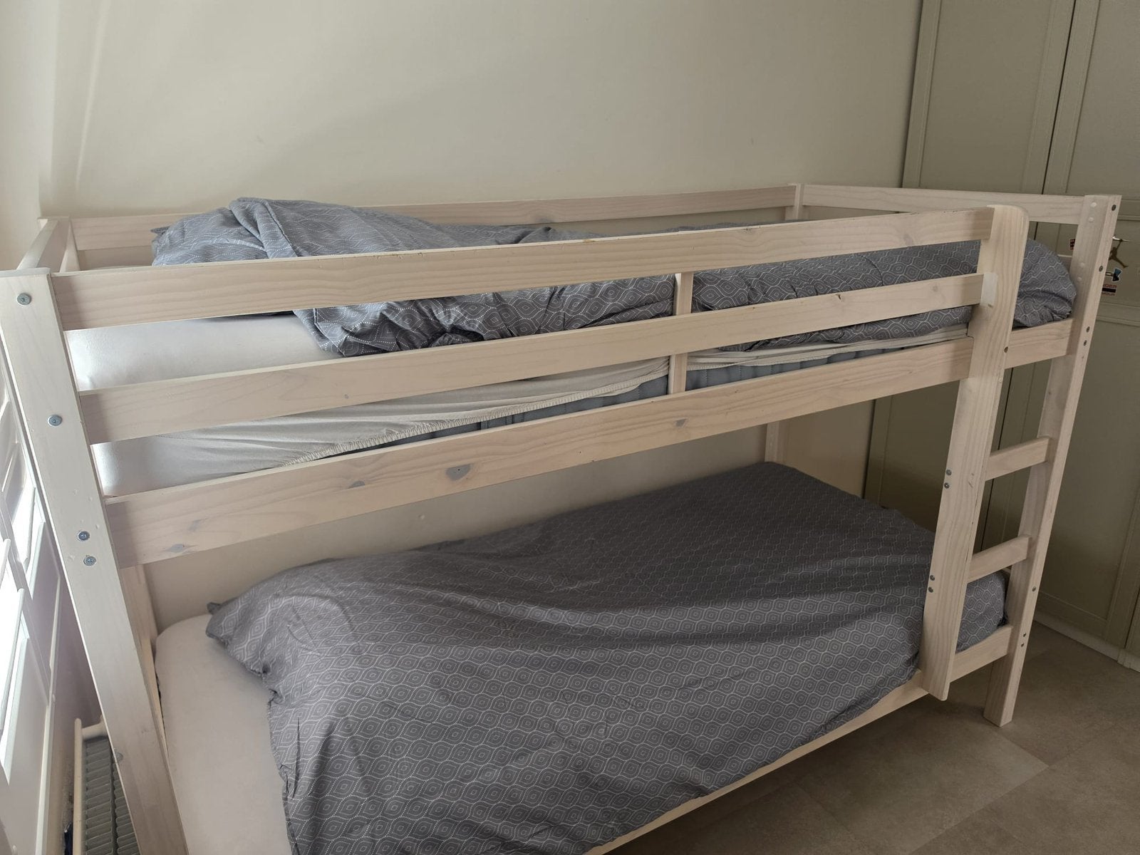 Stapelbed, Ophalen, 90 cm, 160 tot 180 cm, Tweepersoons