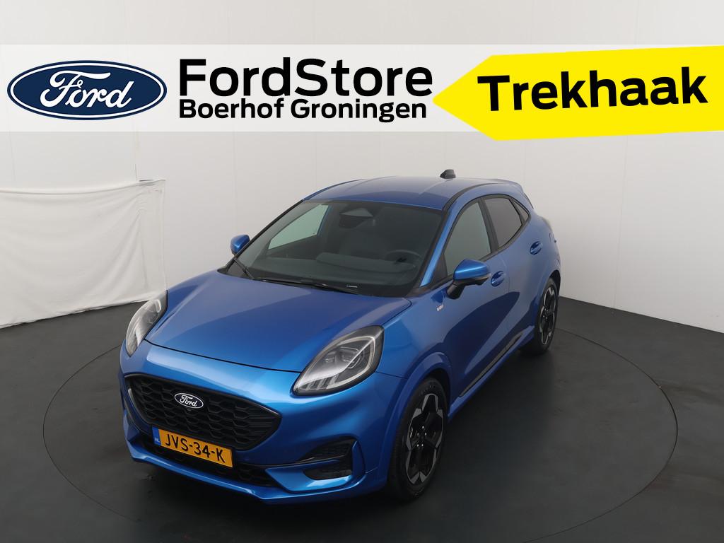 Ford Puma EcoBoost Hybrid 155 pk ST-Line X | Trekhaak | Wint, Automatische klimaatregeling, Zwart, Bedrijf, 155 pk