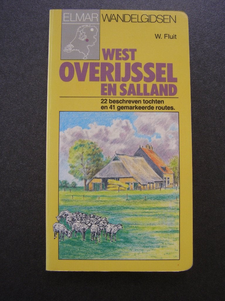 ELMAR Wandelgids: WEST-OVERIJSSEL en SALLAND, Fiets- of Wandelgids, W. Fluit, Ophalen of Verzenden, Benelux