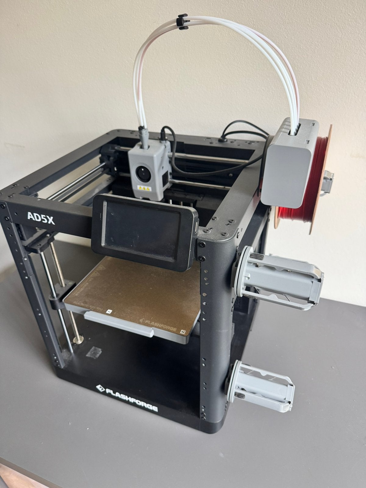 Flashforge AD5X 3D-printer, Ophalen, Ingebouwde Wi-Fi, Zo goed als nieuw, Filament
