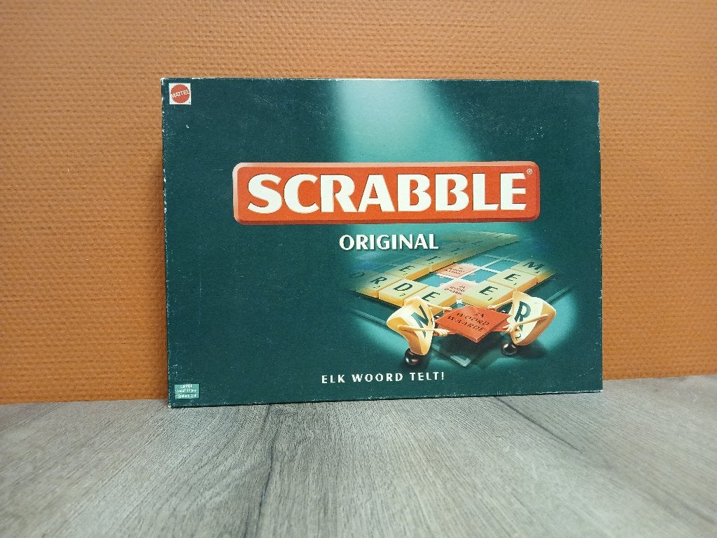 Scrabble Original, Een of twee spelers, Ophalen of Verzenden, Gebruikt, Mattel
