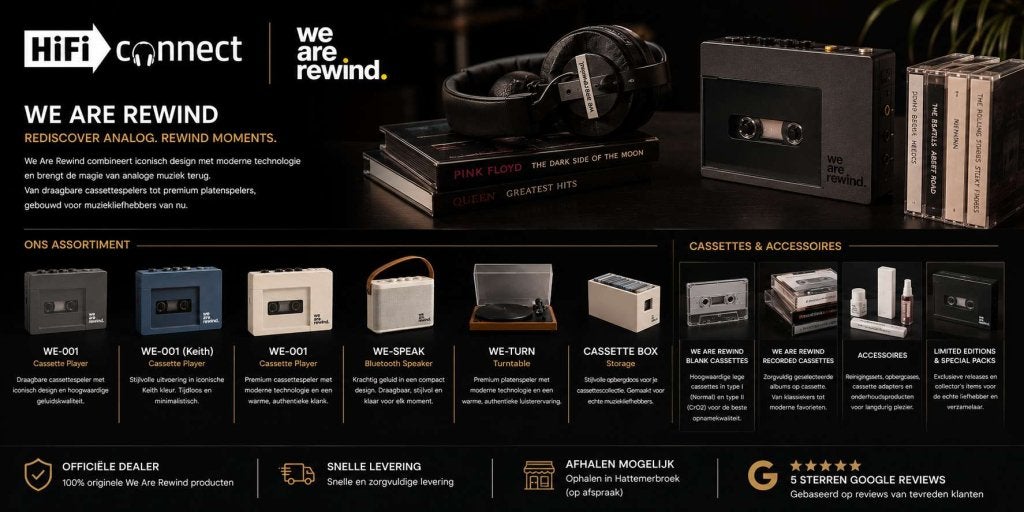 We Are Rewind - Cassette Spelers - Headphones - Accessoires!, Audio, Tv en Foto, Cassettedecks, Niet ingevuld, Niet ingevuld, Niet ingevuld