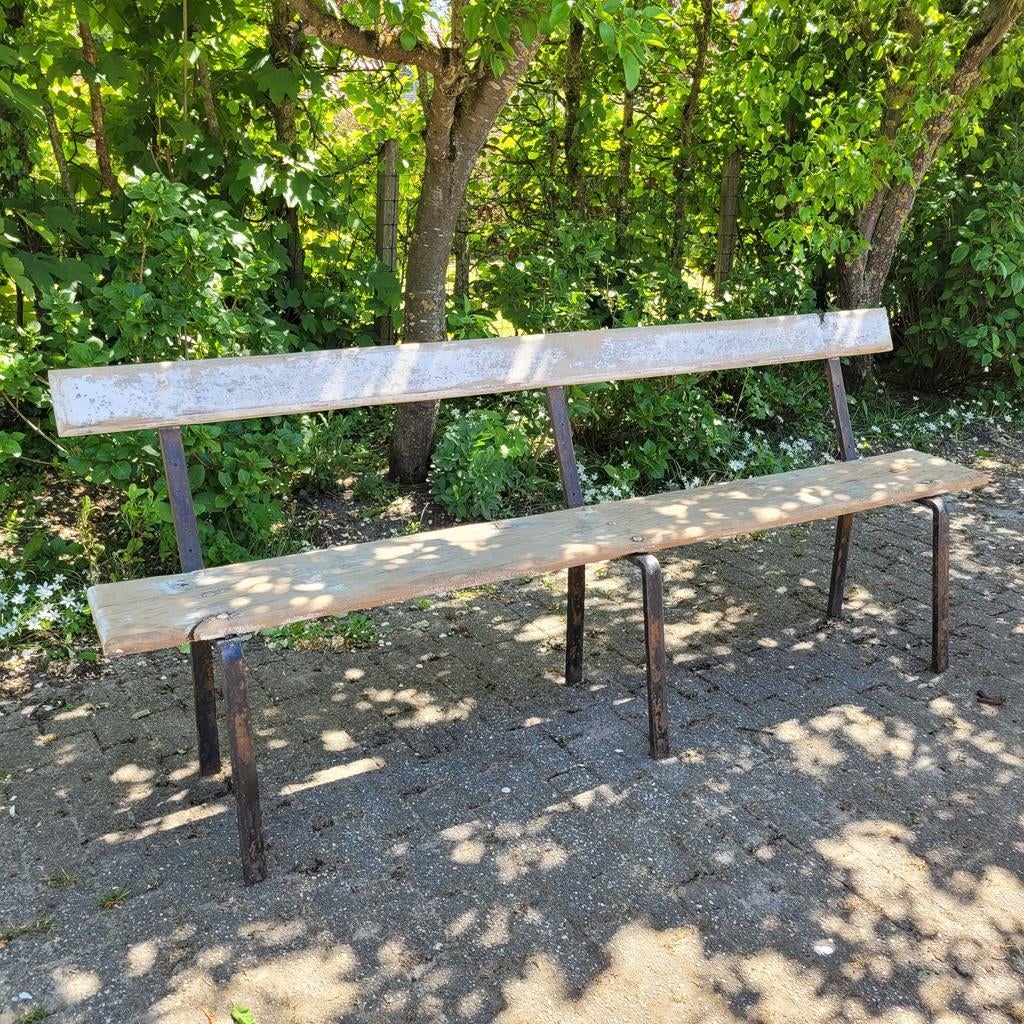 Brocante oude bank, tuinbank, Antiek en Kunst, Curiosa en Brocante, Ophalen