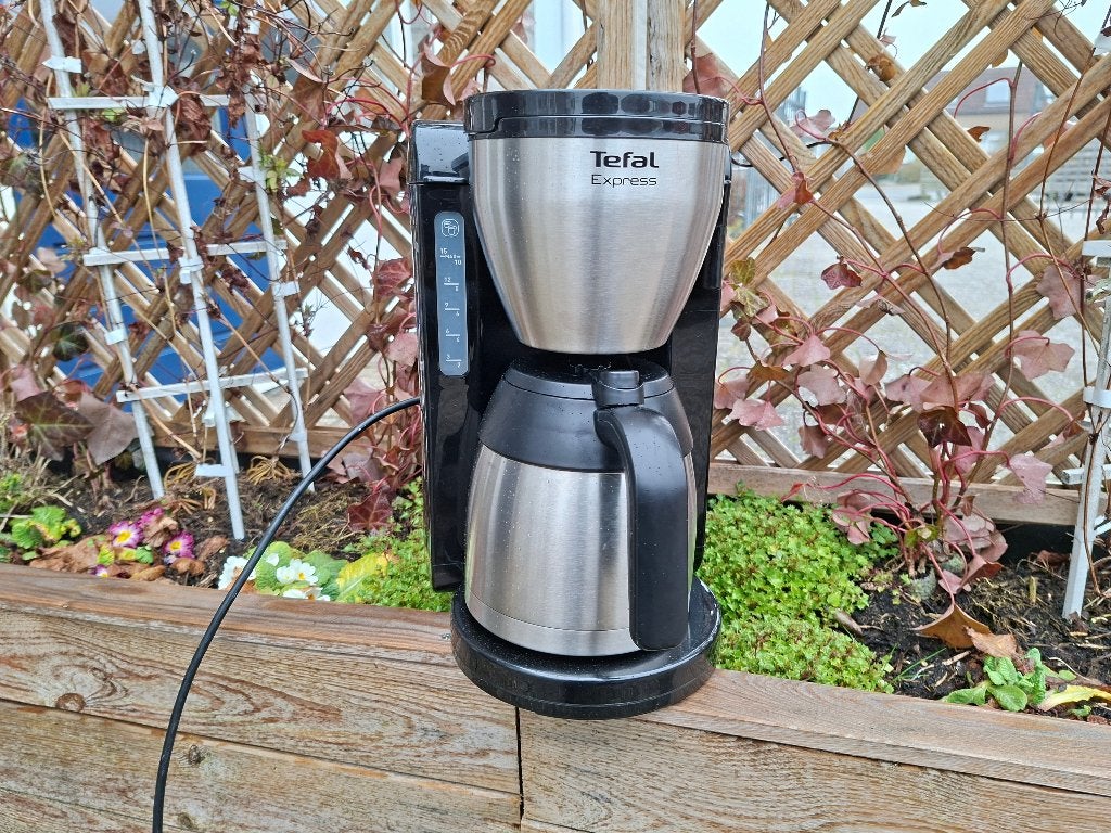 rvs koffieset apparaat van tefal, Witgoed en Apparatuur, Koffiezetapparaten, Ophalen of Verzenden, Zo goed als nieuw, Koffiemachine