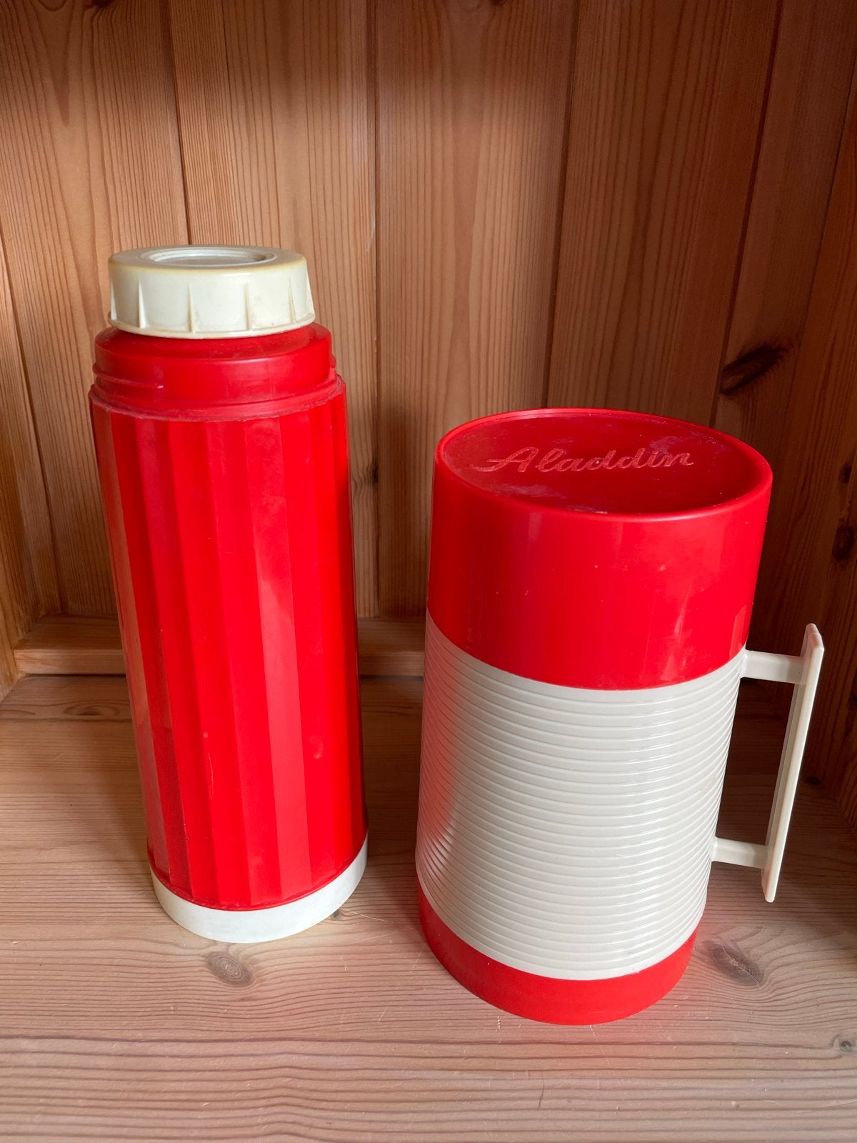Vintage Aladdin Thermos en Voedselcontainer Jaren '60, Ophalen of Verzenden