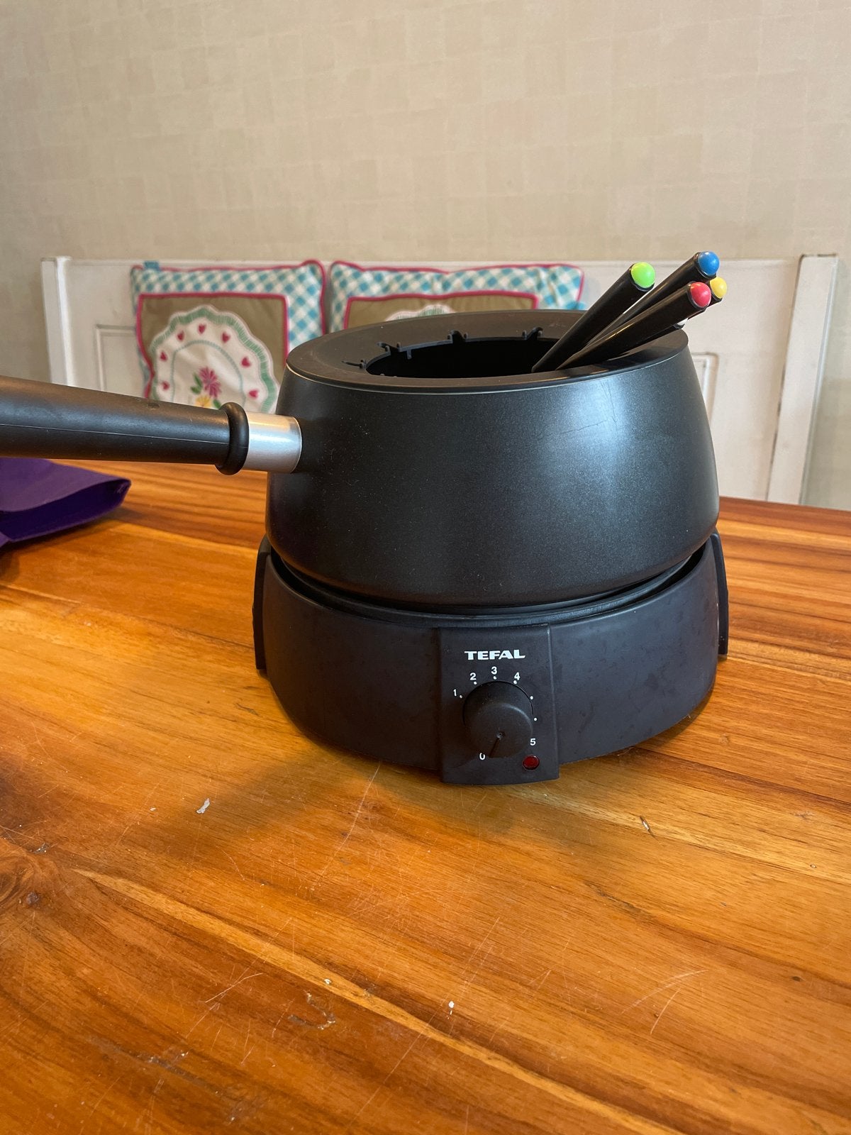Tefal Elektrische Fonduepan - Compleet en Klaar voor Gebruik, Witgoed en Apparatuur, Fonduesets, Ophalen of Verzenden, Zo goed als nieuw