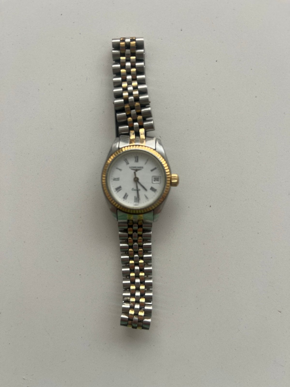 Longines dameshorloge, staal en goudkleurig, Gebruikt, Staal, Polshorloge, Ophalen