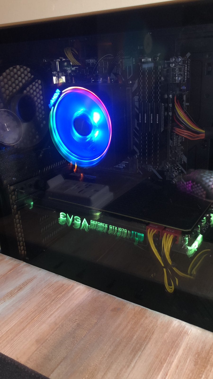 Complete PC-onderdelen set – Ryzen 7 2700X, GTX 1070 Ti, 16G, Ophalen of Verzenden, Gebruikt