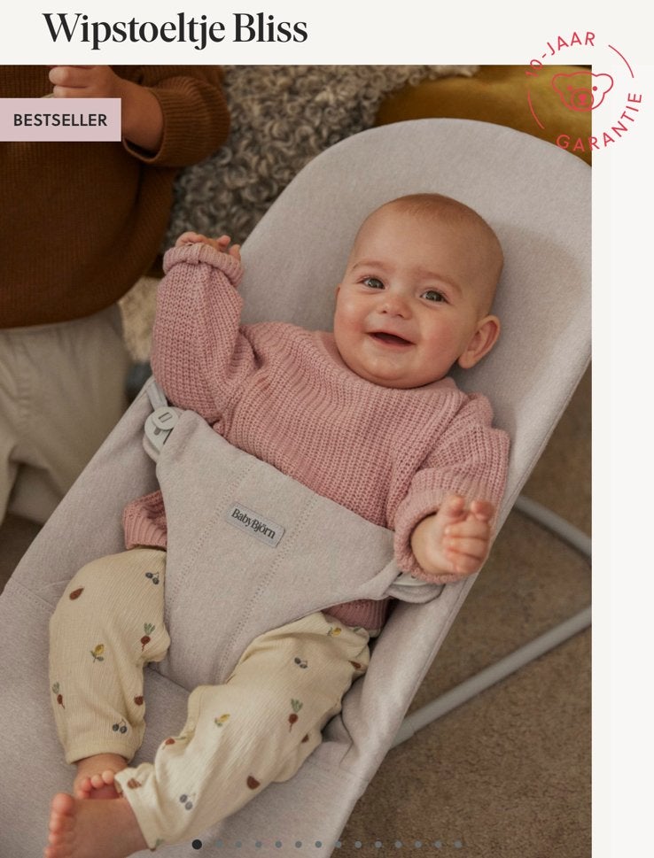 Wipstoeltje Bliss Babybjorn, Ophalen of Verzenden, Nieuw, Jongetje of Meisje, Broekje