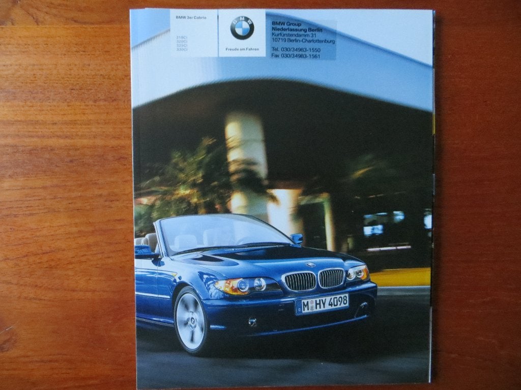 BMW 3er Cabrio (2004) met 2 bijlagen, Ophalen of Verzenden, Nieuw, BMW